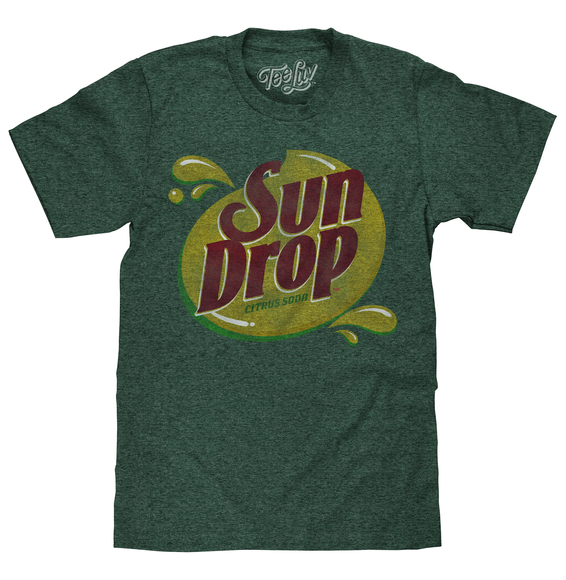 Sun Drop Soda Logo Mens T Shirt Officially Licensed Green