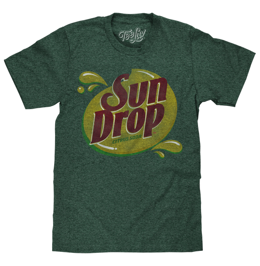 Sun Drop Soda Logo Mens T Shirt Officially Licensed Green