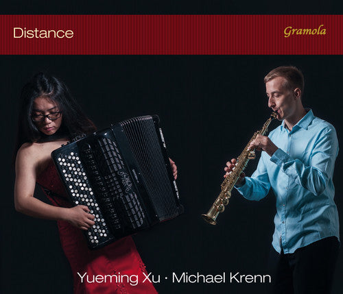 the album cover for J Bach S / Krenn,Michael / Xu,Yueming - Distance