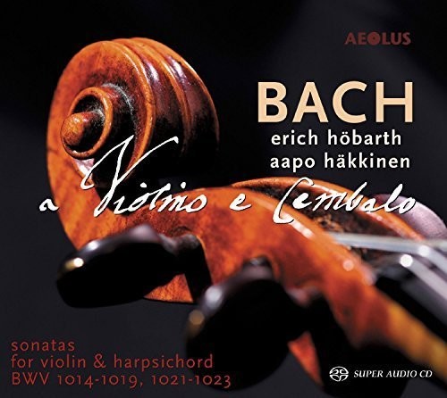 the album cover for J Bach S / Hobarth / Hakkinen - Bach: Sonatas for Violin & Harpsichord