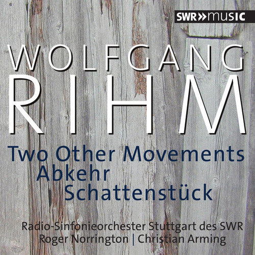 Rihm / Radio-sinfonieorchester Stuttgart Des Swr - Two Other Movements - Music CD