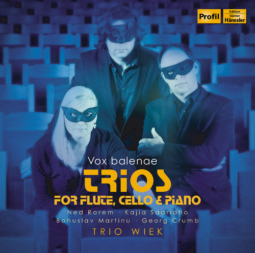 the album cover for Rorem / Trio Wiek - Trios for Flute, Cello & Piano