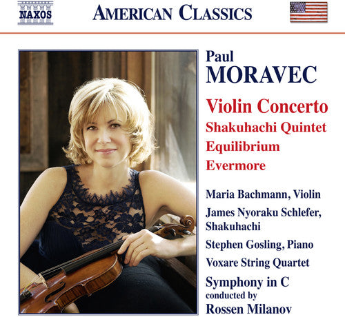 the album cover for Moravec / Bachmann / Symphony In C / Milanov - Moravec: Violin Concerto - Shakuhachi Quintet - Equilibrium - Evermore