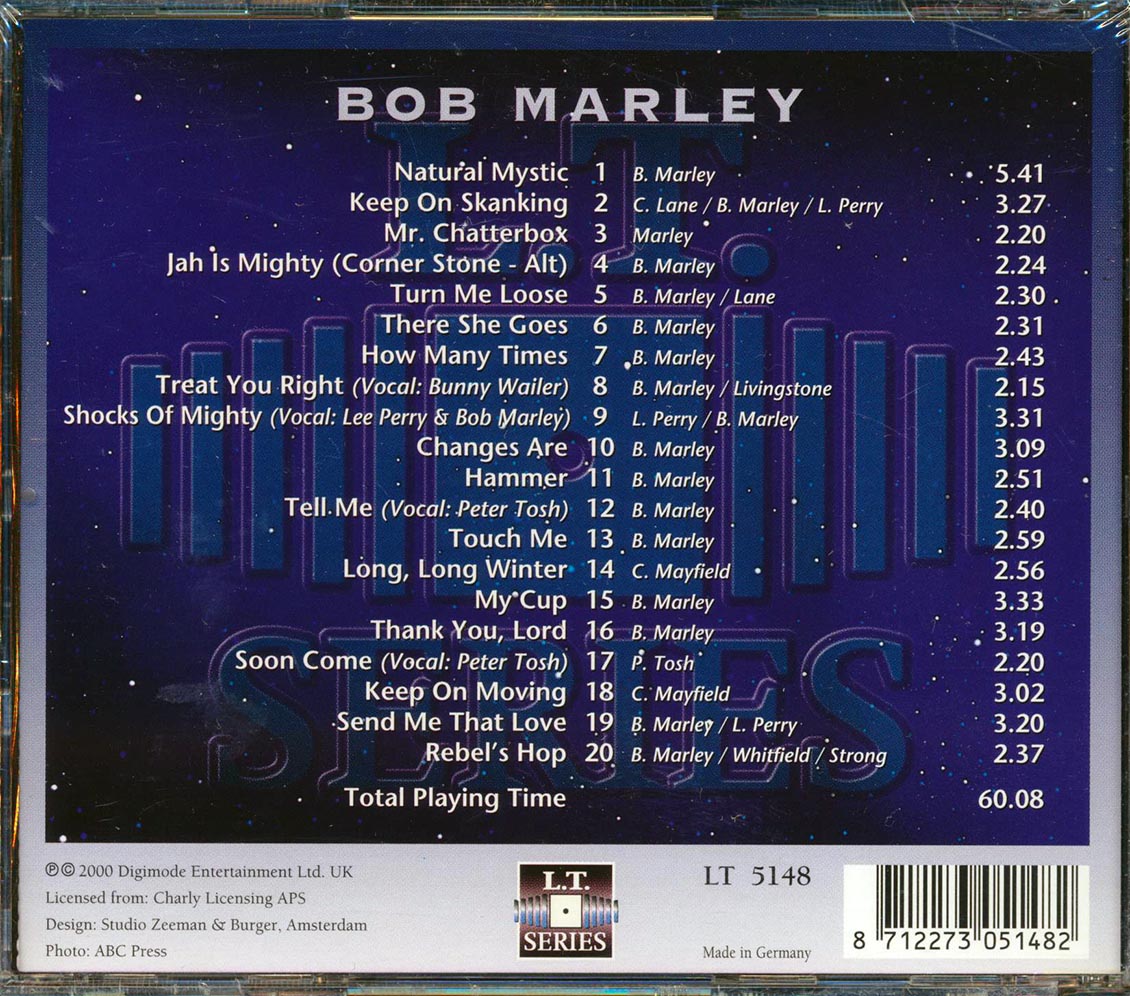 Bob Marley - Natural Mystic (20 tracks) Music CD