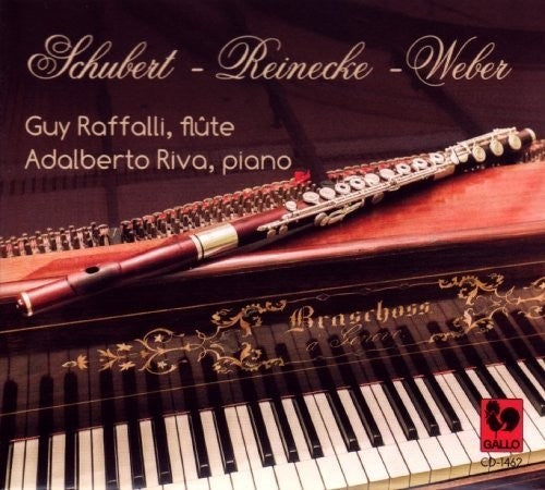 the album cover for Schubert / Guy Raffalli / Riva,Adalberto - Schubert - Reinecke - Weber