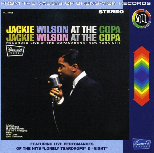 the album cover for Jackie Wilson - Jackie Wilson at the Copa