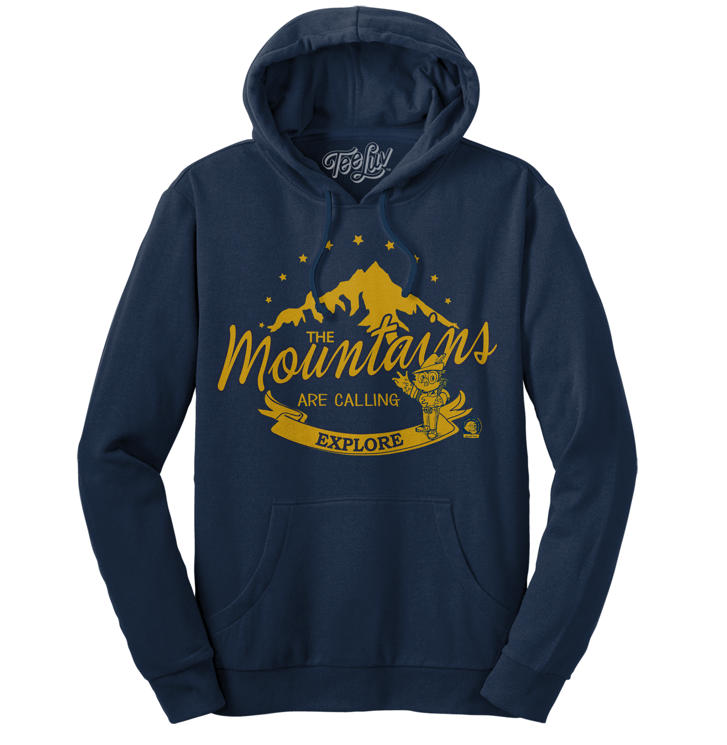 Woodsy Owl Explore Pullover Hooded Sweatshirt Hoodie Officially Licensed - Navy