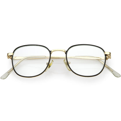 True Vintage Dapper Square Clear Lens Glasses C718