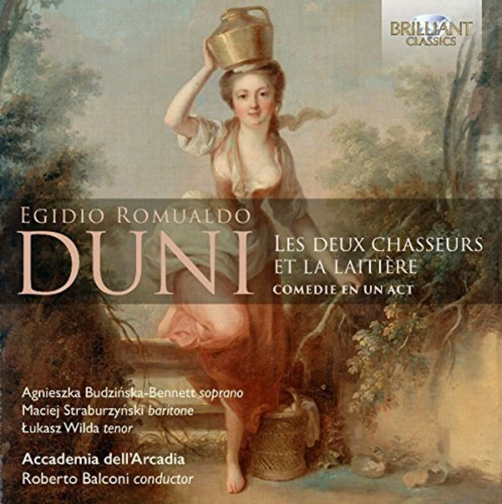 the album cover for Duni / Roberto Balconi / Accademia Dellarcadia - Duni: Les Deux Chasseurs Et La Laitiere