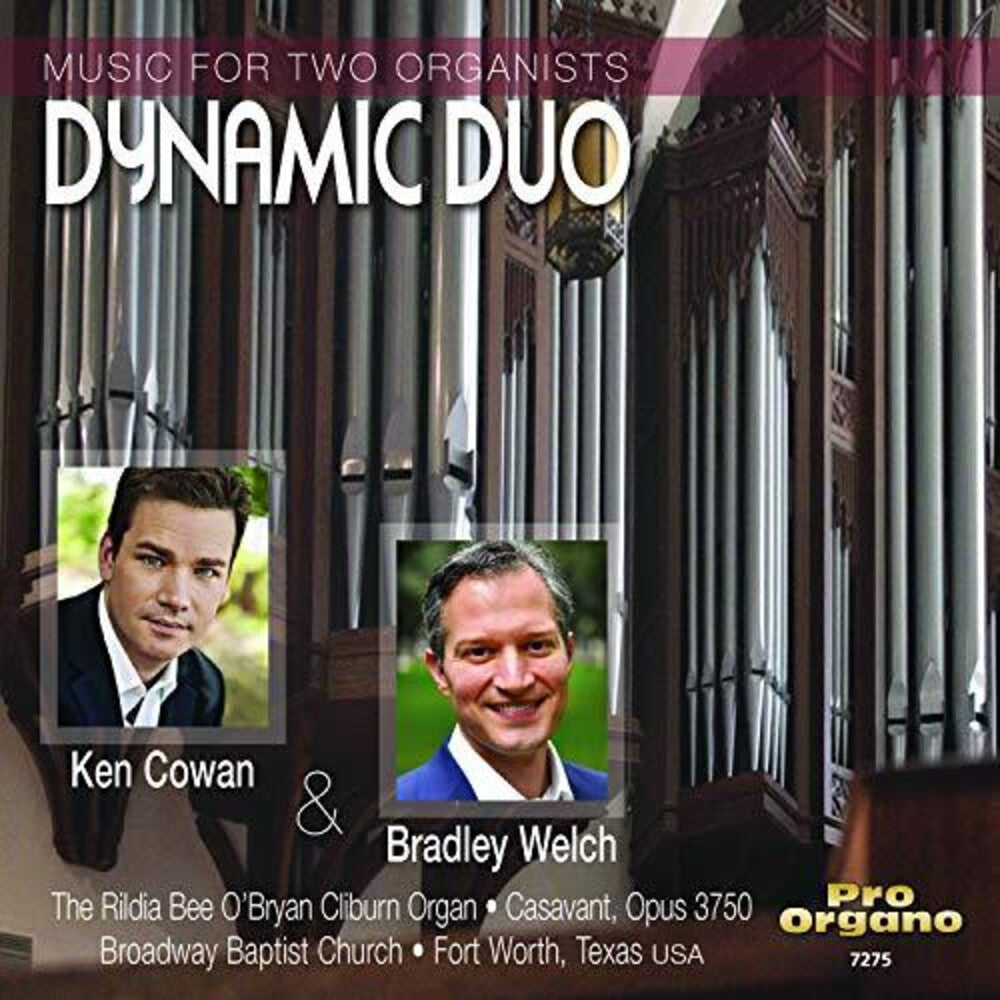 the album cover for Shostakovich / Ireland / Cowan / Welch - Dynamic Duo: Music for Two Organists