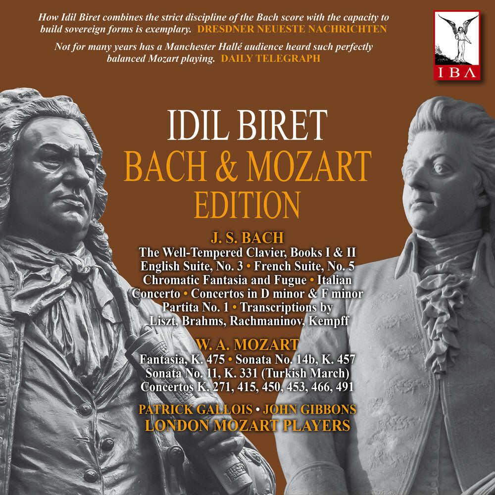 the album cover for Various / Idil Biret - J.S. Bach & Mozart Edition