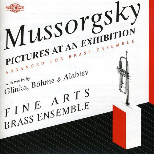 the album cover for Fine Arts Brass Ensemble - Pictures at An Exhibition: Russian Music for Brass