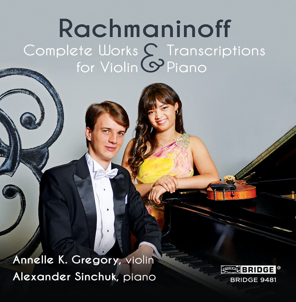 the album cover for Rachmaninoff / Sinchuk - Complete Music & Transcriptions for Violin & Piano