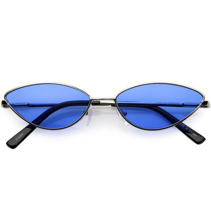 Retro 1990's Color Tone Metal Cat Eye Sunglasses C724
