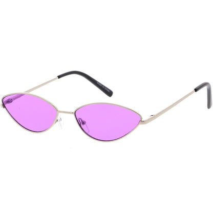 Retro 1990's Color Tone Metal Cat Eye Sunglasses C724