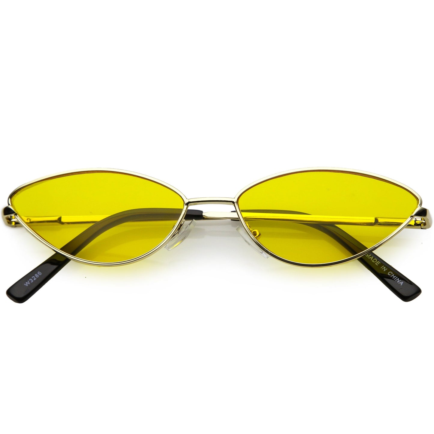 Retro 1990's Color Tone Metal Cat Eye Sunglasses C724