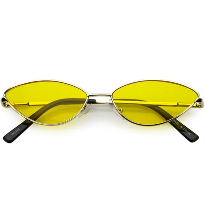 Retro 1990's Color Tone Metal Cat Eye Sunglasses C724