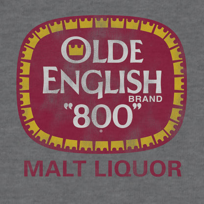 Olde English 800 Malt Liquor Hooded Sweatshirt Hoodie Officially Licensed - Oxford Gray