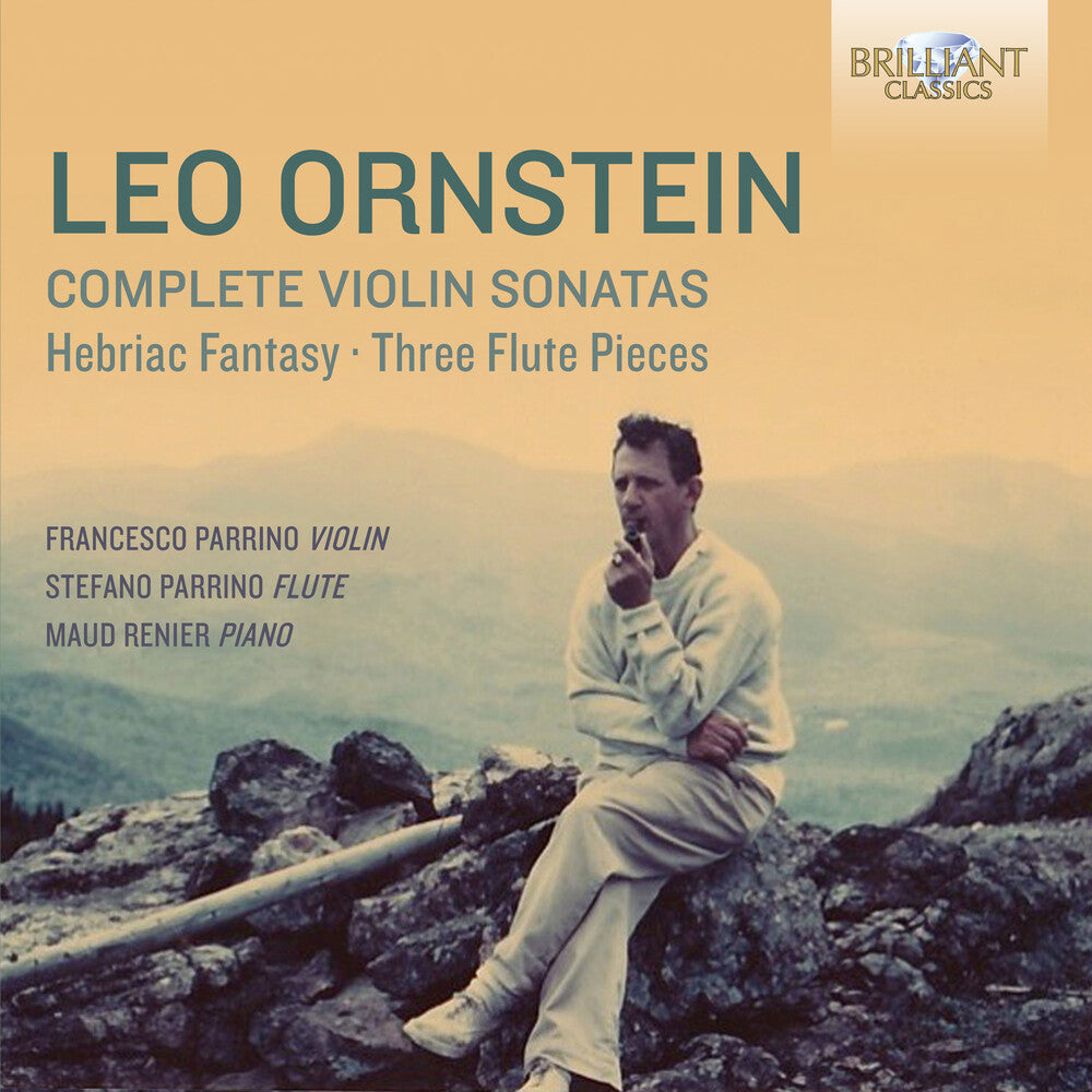 the album cover for Trio Albatros Ensemble - Leo Ornstein: Complete Violin Sonatas Hebraic Fantasy & Three