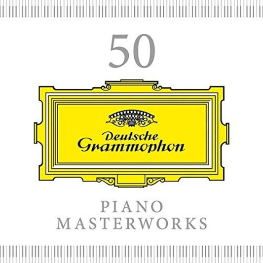 the album cover for 50 Piano Masterworks / Various Uk - 50 Piano Masterworks