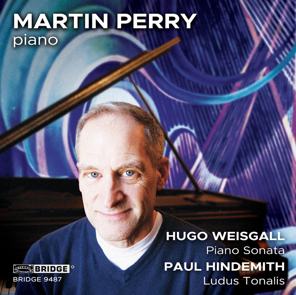 the album cover for Weisgall / Hindemith / Perry - Title: Martin Perry performs Hindemith and Weisgall