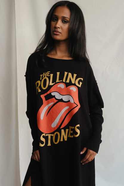The Rolling Stones Golden Era Dress Shirt Black