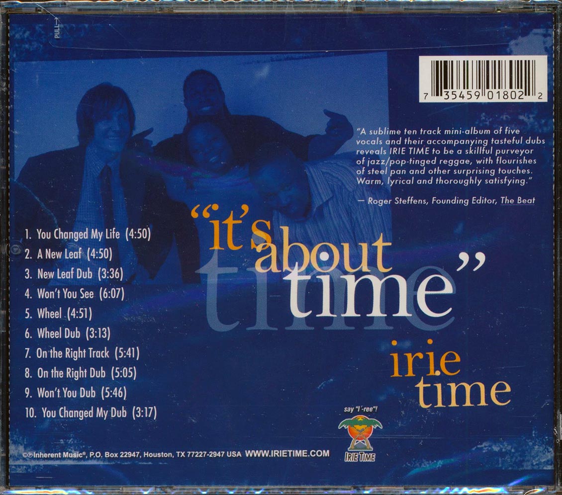 Irie Time - It's About Time Music CD