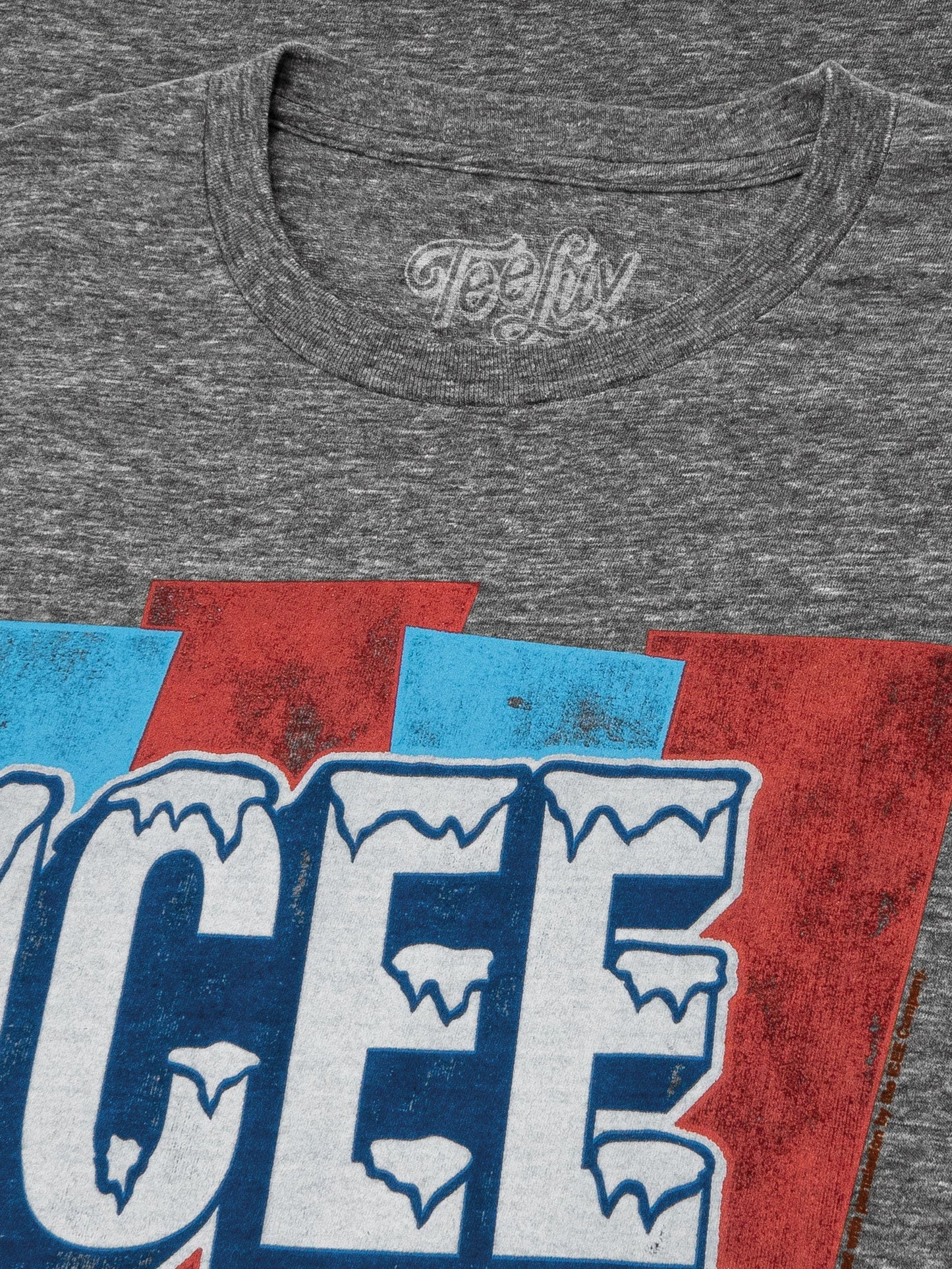 ICEE Faded Logo Mens T Shirt Officially Licensed Gray
