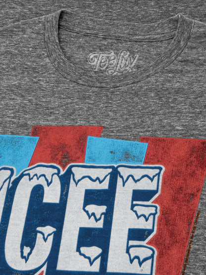 ICEE Faded Logo Mens T Shirt Officially Licensed Gray