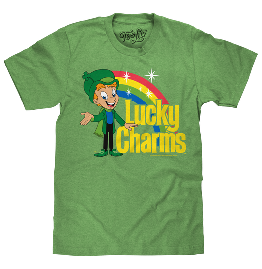 Lucky the Leprechaun Mens T Shirt Officially Licensed Green