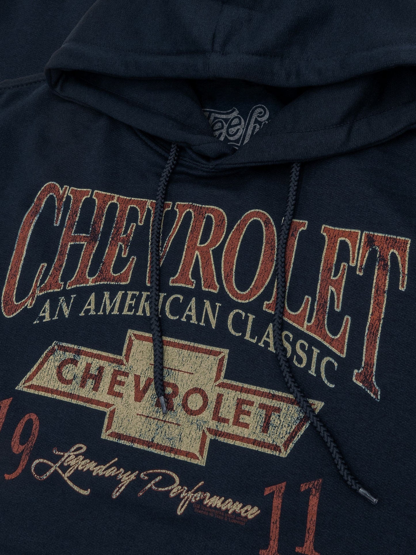 Chevy American Classic Pullover Hooded Sweatshirt Hoodie Officially Licensed - Navy