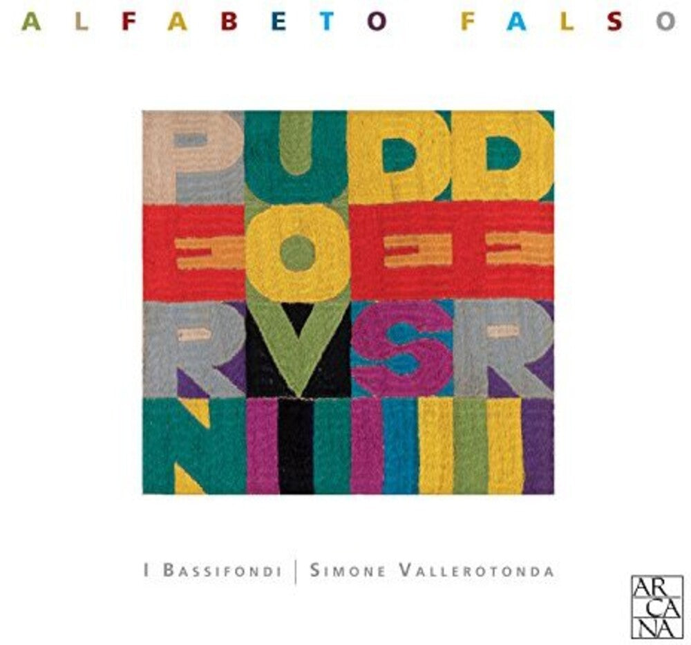 the album cover for Simone Vallerotonda / I Bassifondi - Alfabeto Falso