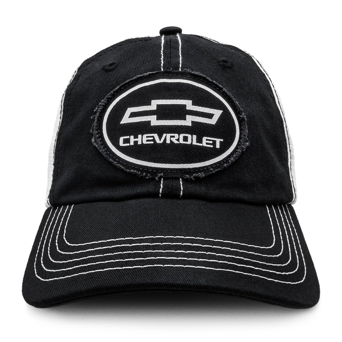 Chevy Oval Logo Patch Hat Officially Licensed - Black