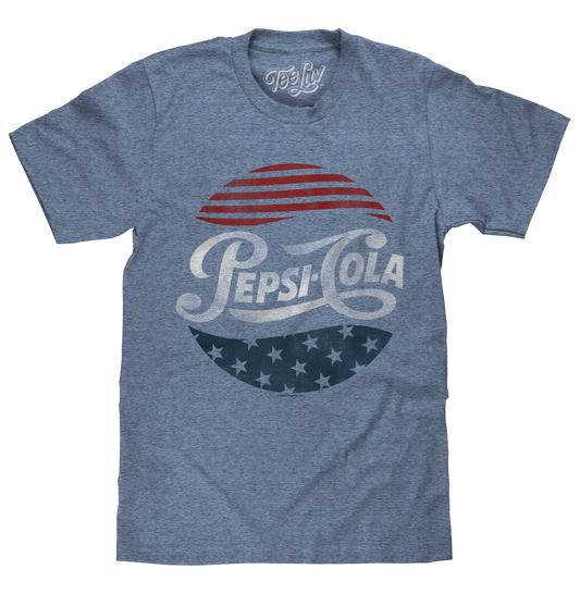 Patriotic Pepsi Cola Mens T Shirt Officially Licensed Blue