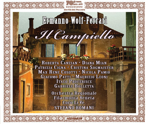 Ferrari / Canzian / Mian / Cigna / Sogmaister - Ermanno Wolf-ferrari: Il Campiello - Music CD
