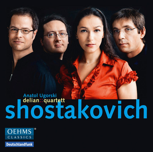 the album cover for Shostakovich / Urgorski - Delian: Quartet Plays Shostakovich