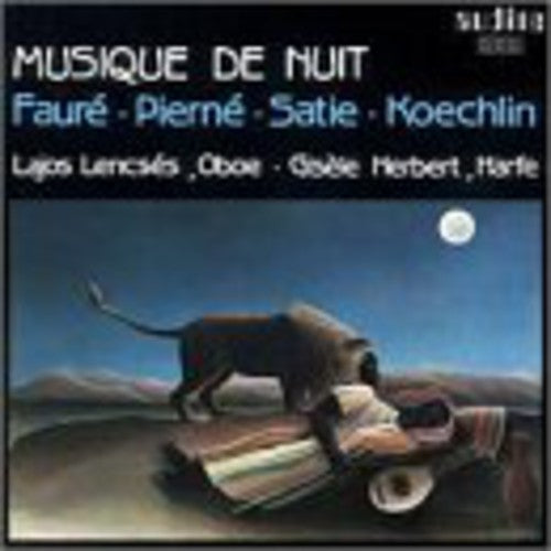 the album cover for Koechlin/Faure/Pierne/Satie - Night Music for Oboe English Horn & Harp