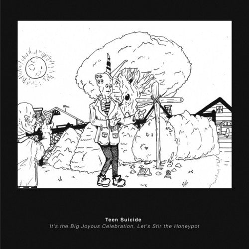 the album cover for Teen Suicide - It's the Big Joyous Celebration, Let's Stir the Honeypot