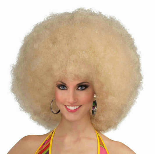 Blonde Deluxe Mega Afro Fro Wig