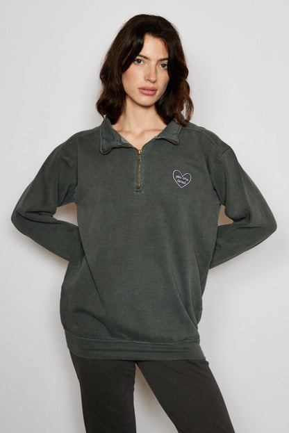 You Are Loved Half Zip Sweatshirt