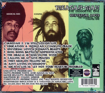 Treagah Man - Universal Love: The Immortal Tribe Chapter One Music CD