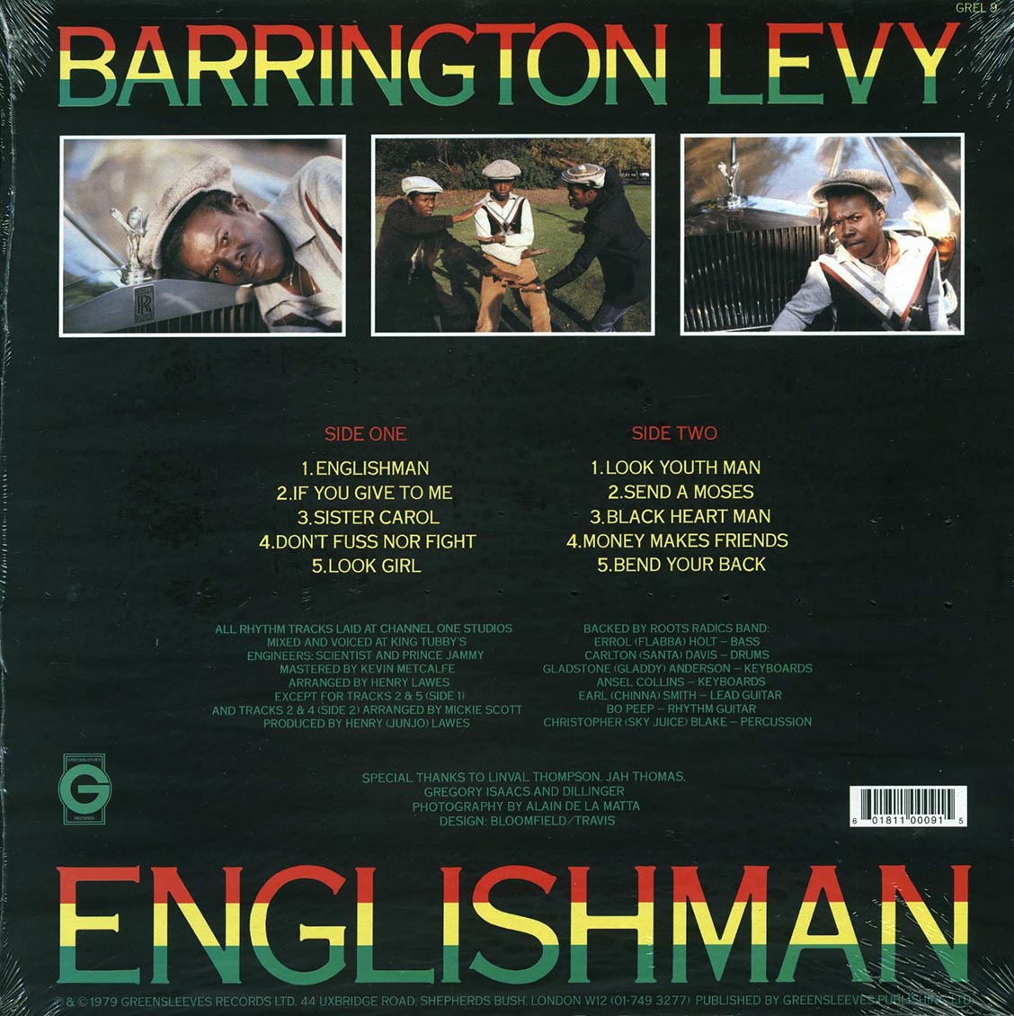 Barrington Levy - Englishman Vinyl Record