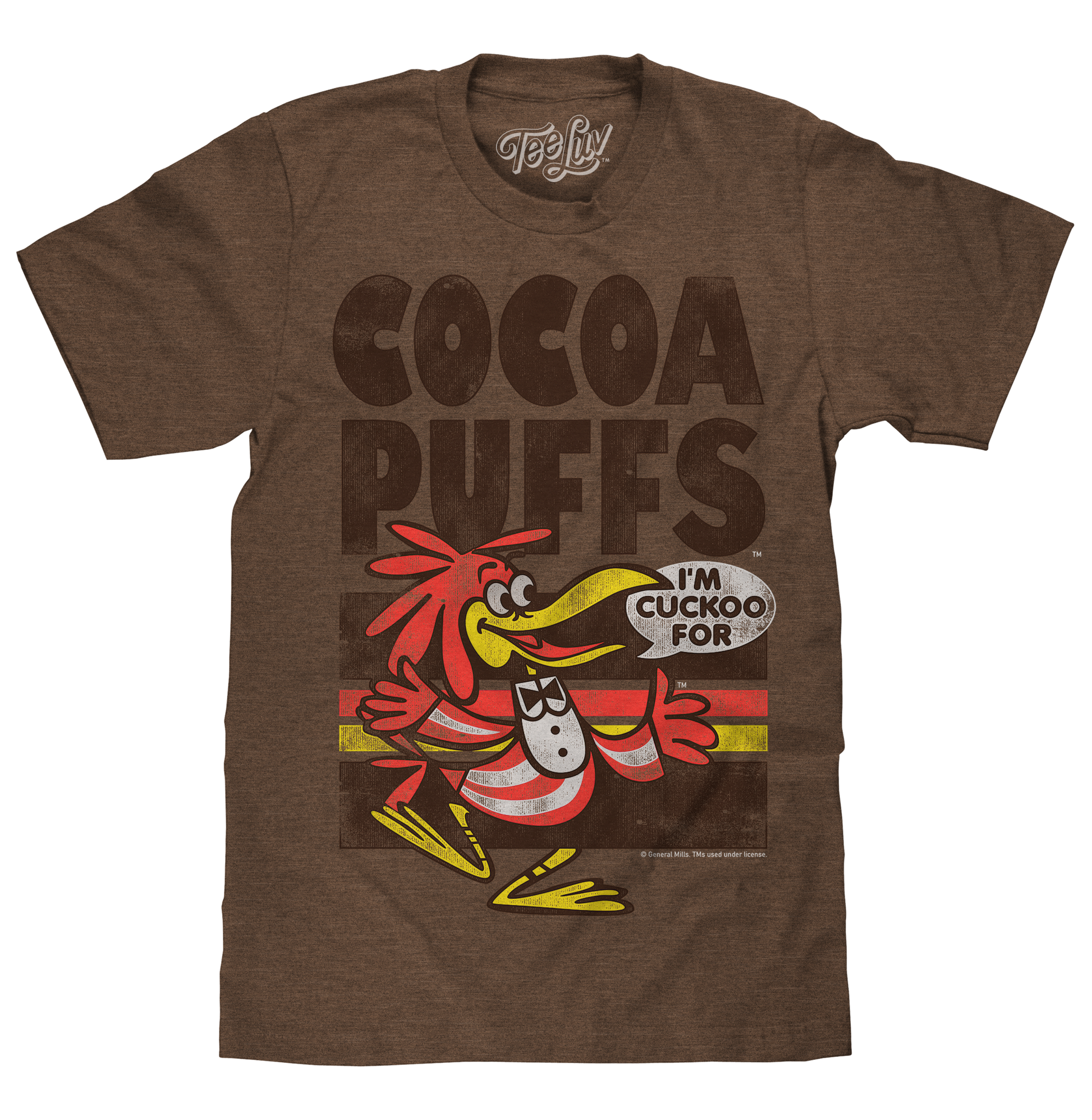 "I'm Cuckoo For Cocoa Puffs" T-shirt - Brown