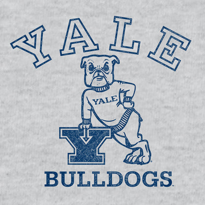 Yale Bulldog Pullover Hooded Sweatshirt Hoodie Officially Licensed - Gray