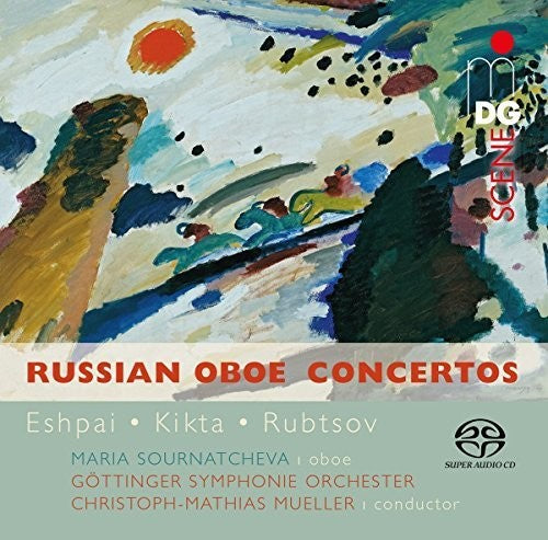 the album cover for Maria Sournatcheva / Goettinger Sinfonie Orch - Kikta - Rubtsov - Eshpai: Russian Oboe Concertos