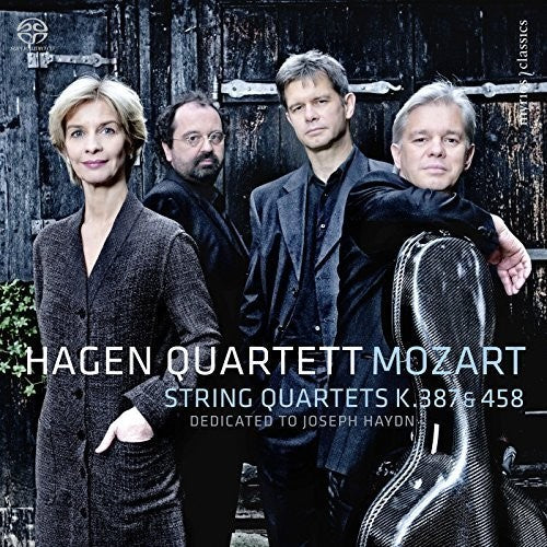 the album cover for W Mozart A / Hagen Quartett - Mozart: String Quartets K.387 & 458