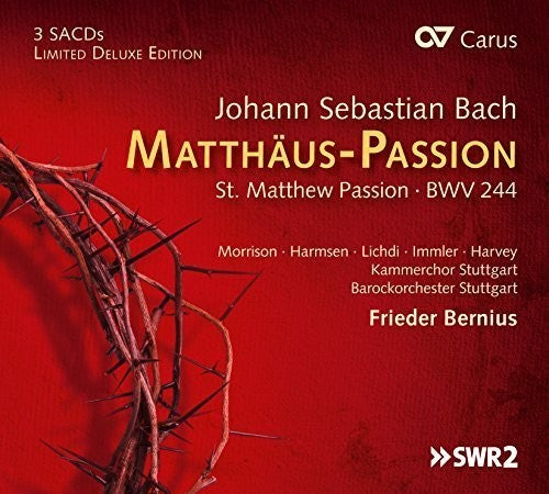 the album cover for J Bach S / Morrison,Hannah / Harmsen,Sophie - St. Matthew Passion BWV 244