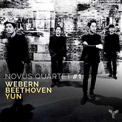 the album cover for Novus Quartet - String Quartets By Webern, Beethoven And Yun