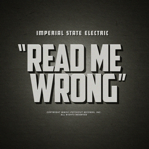 Imperial State Electric - Read Me Wrong Vinyl Record