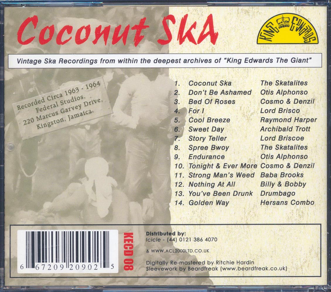 Skatalites, Lord Briscoe, Etc. - Coconut Ska Music CD